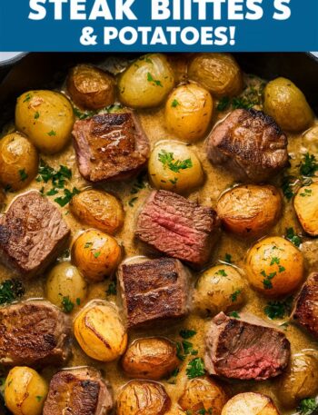 Quick & Easy Garlic Butter Steak Bites with Golden Potatoes