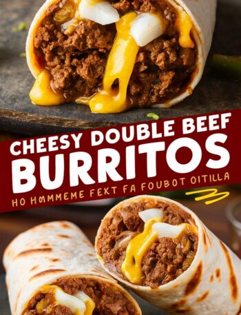 Cheesy Double Beef Burrito