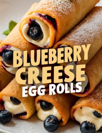 Blueberry Cream Cheese Egg Rolls
