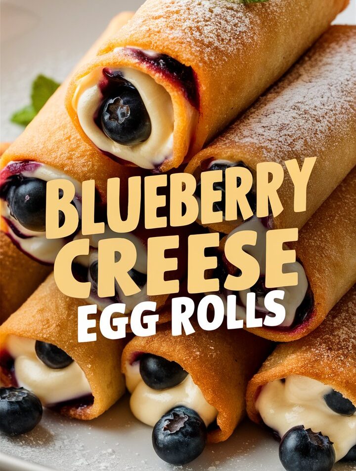 Blueberry Cream Cheese Egg Rolls