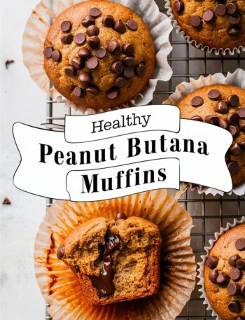 Healthy Peanut Butter Banana Muffins