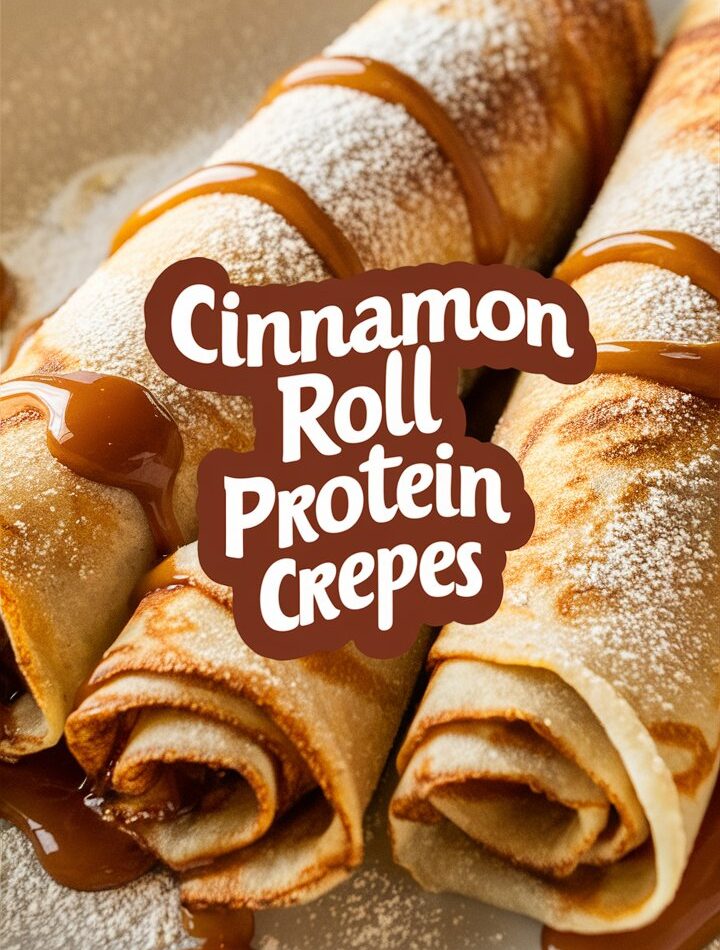 Cinnamon Roll Protein Crepes