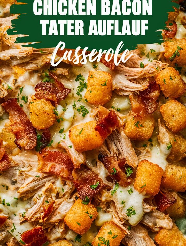 Chicken Bacon Ranch Tater Tot Casserole