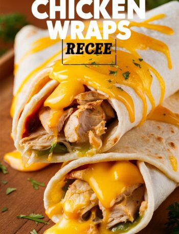 Cheesy Garlic Chicken Wraps