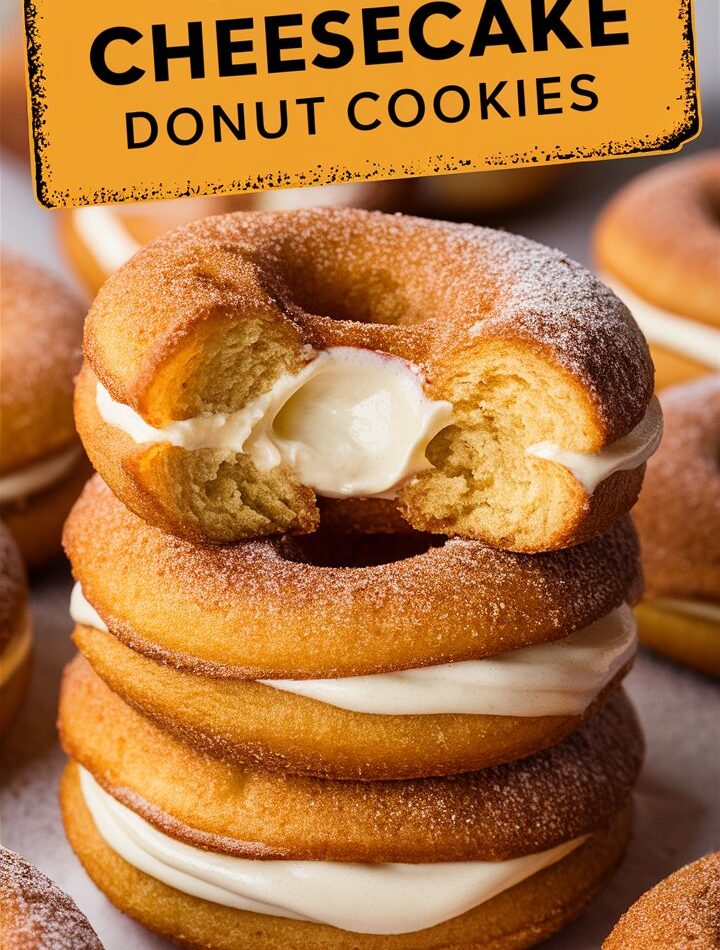Churro Cheesecake Donut Cookies