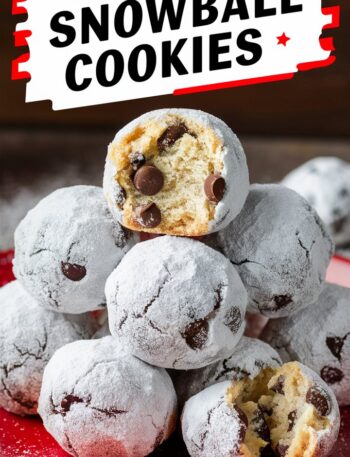 Chocolate Chip Snowball Cookies
