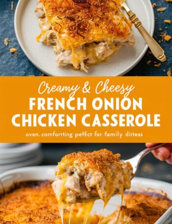 French Onion Stuffed Chicken Casserole