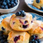 Blueberry Biscuits with Lemon Glaze
