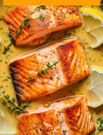 Salmon with Lemon Cream Sauce