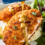 Pretzel Crusted Chicken with Honey Mustard Sauce