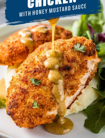 Pretzel Crusted Chicken with Honey Mustard Sauce