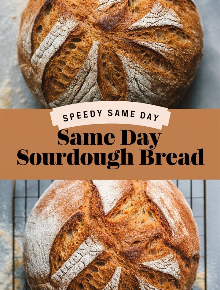 Speedy Same Day Sourdough Bread