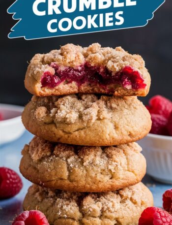Raspberry Crumble Cookies