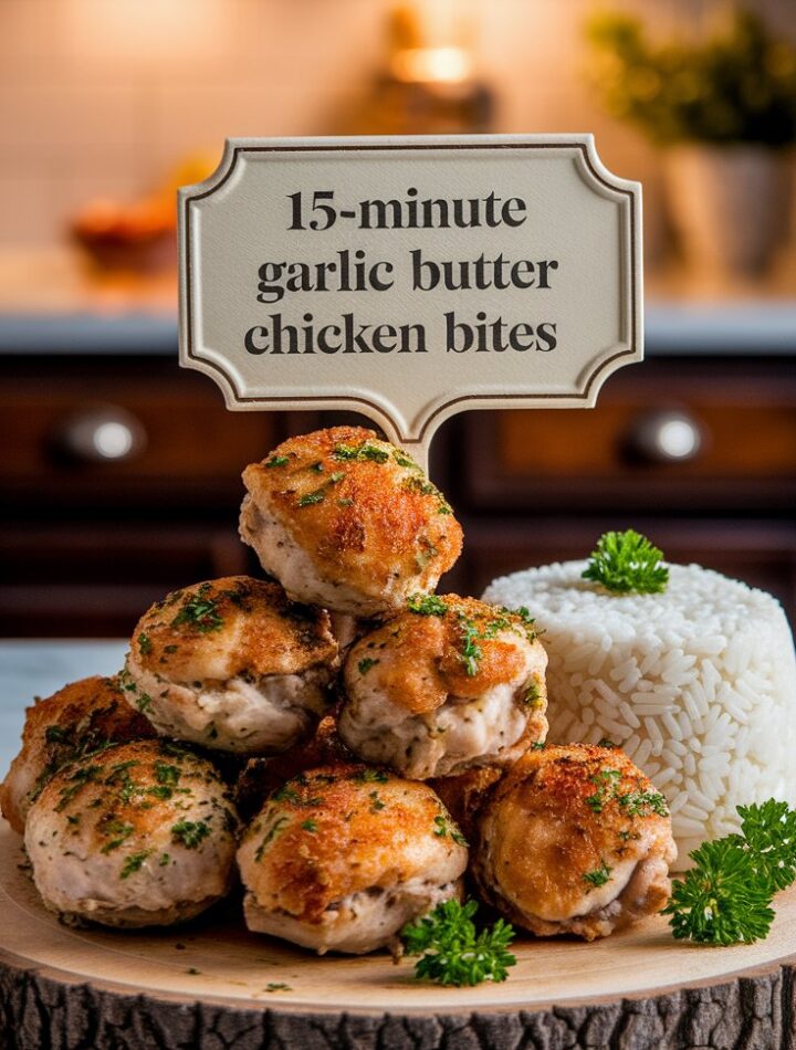 15-Minute Garlic Butter Chicken Bites