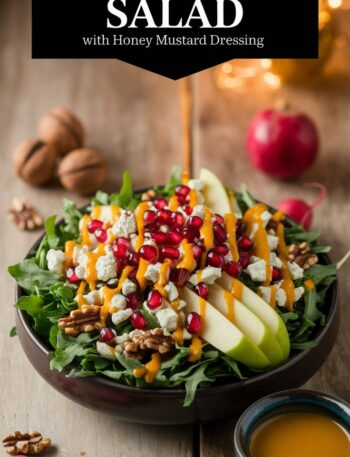 Christmas Salad with Honey Mustard Dressing