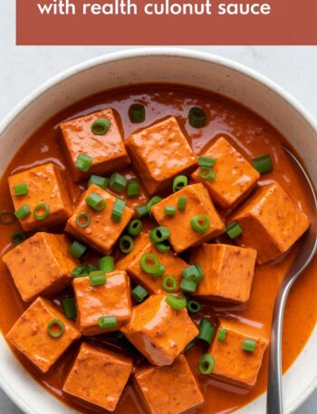 Spicy Tofu with Creamy Coconut Sauce