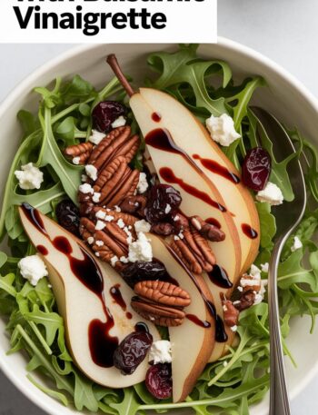 Pear Salad with Balsamic Vinaigrette