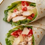 Chopped Chicken Caesar Salad Wrap