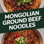 Ground Beef Mongolian Noodles