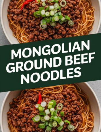Ground Beef Mongolian Noodles