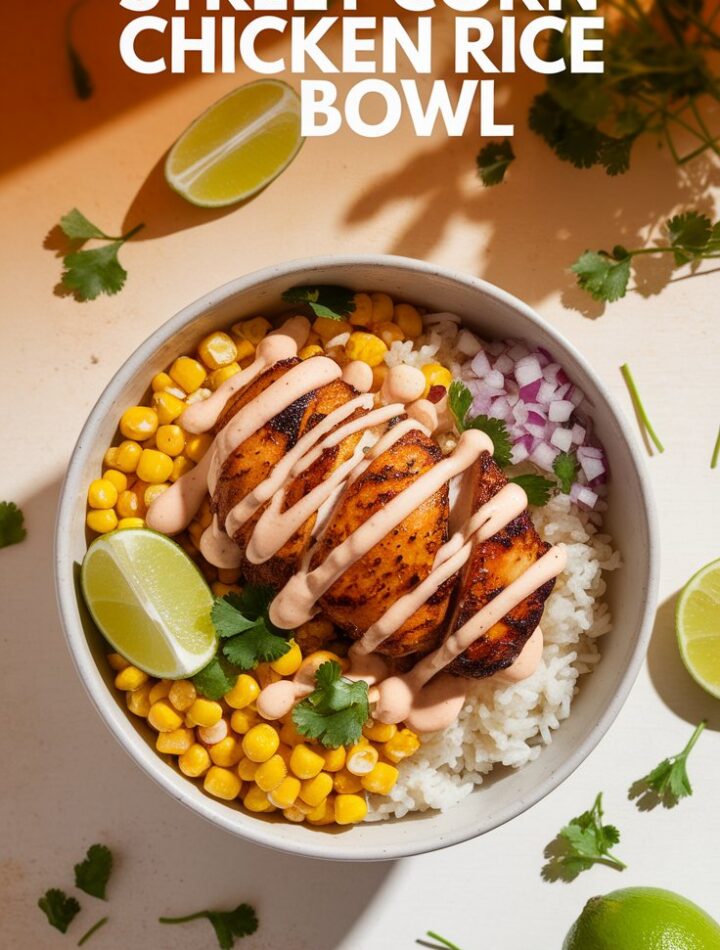 Street Corn Chicken Rice Bowl