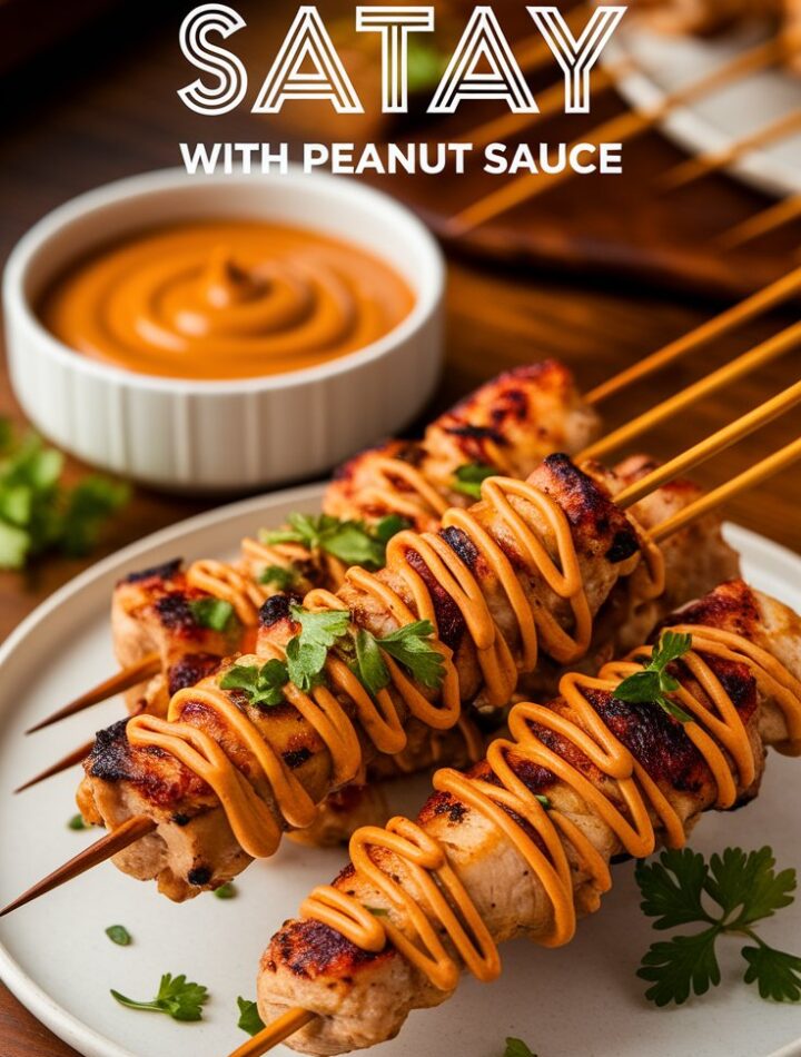 Chicken Satay with Peanut Sauce