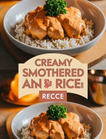 Smothered Chicken and Rice recipe