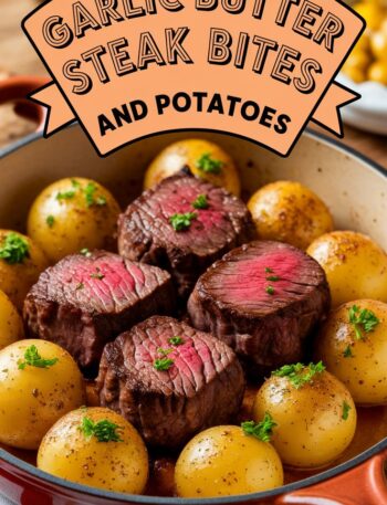 Garlic Butter Steak Bites and Potatoes