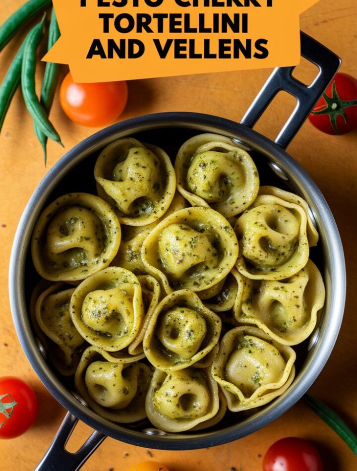 Pesto Chicken Tortellini and Veggies