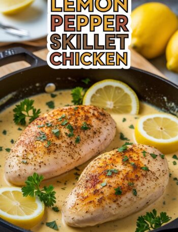 Creamy Lemon Pepper Skillet Chicken