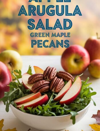 Apple Arugula Salad with Maple Pecans