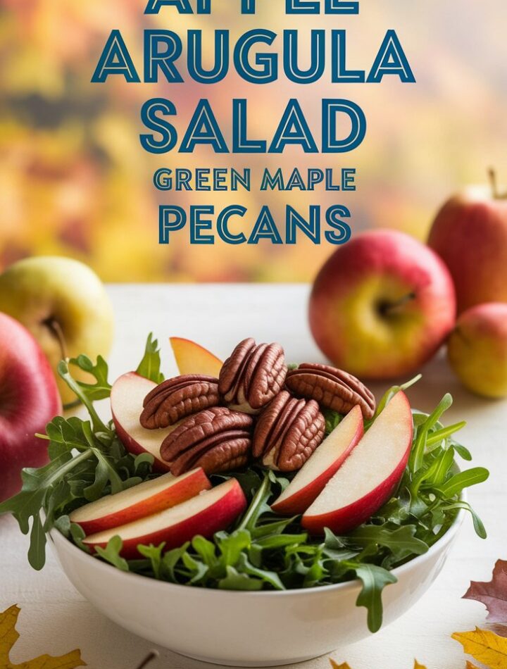 Apple Arugula Salad with Maple Pecans