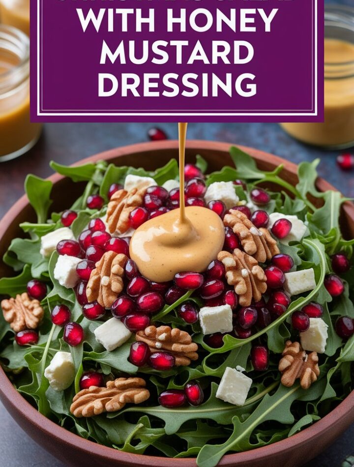 Christmas Salad with Honey Mustard Dressing