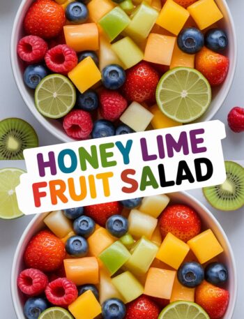 Honey Lime Rainbow Fruit Salad
