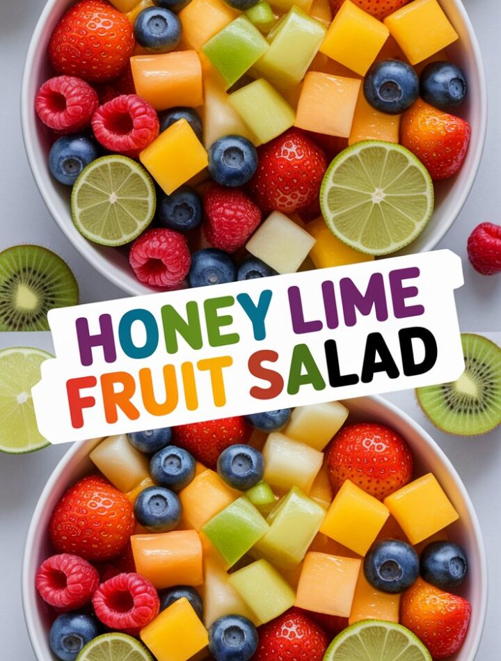 Honey Lime Rainbow Fruit Salad