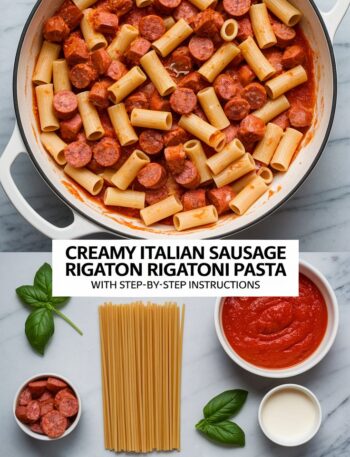 Creamy Sausage Rigatoni