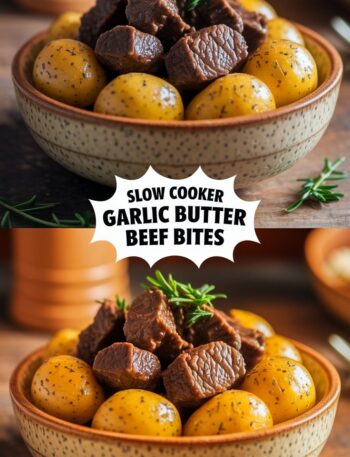 Slow Cooker Garlic Butter Beef Bites