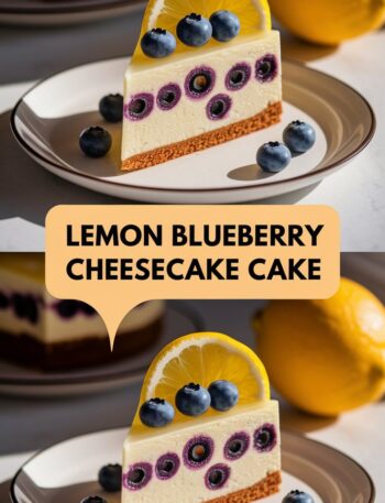 Lemon Blueberry Cheesecake Cake