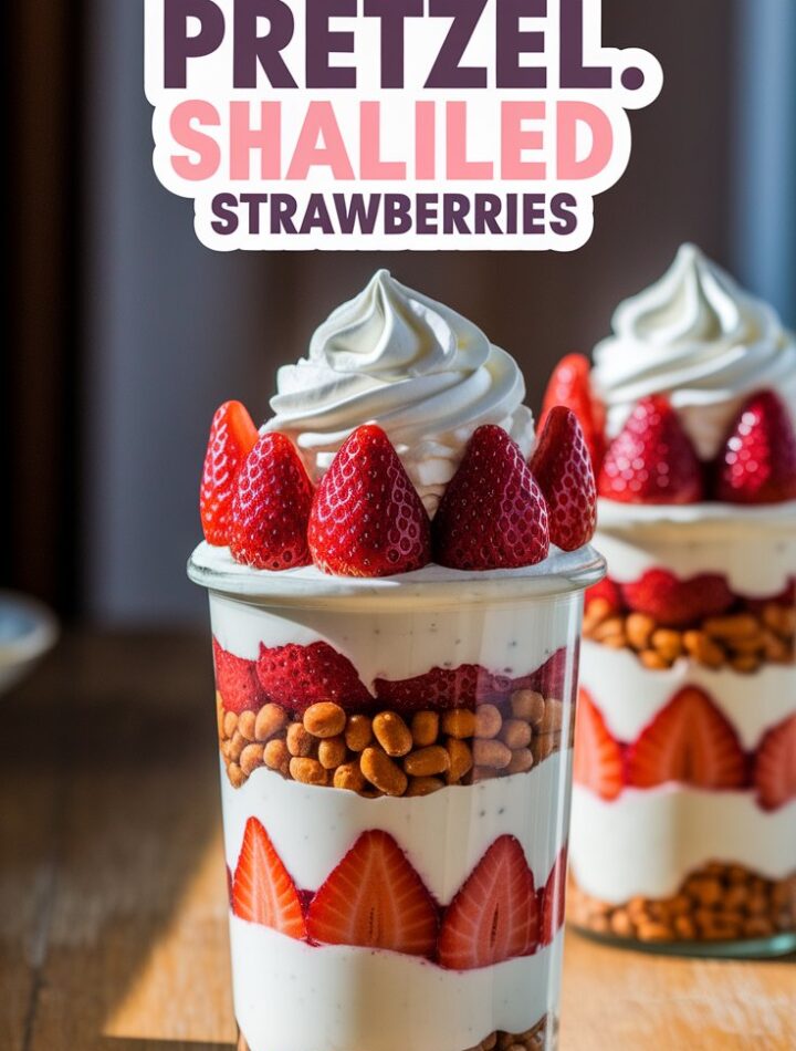Strawberry Pretzel Salad Parfaits