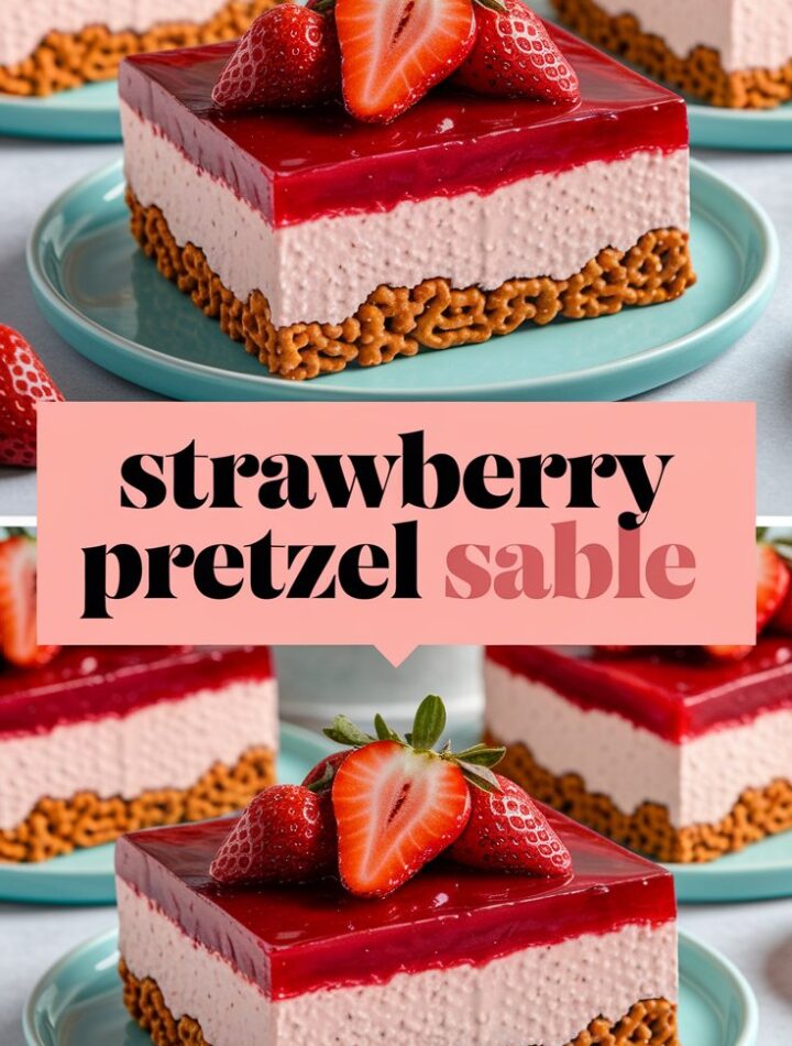 Strawberry Pretzel Jello Salad