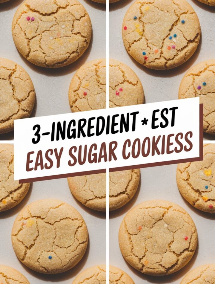 {3-Ingredient} Easy Sugar Cookies